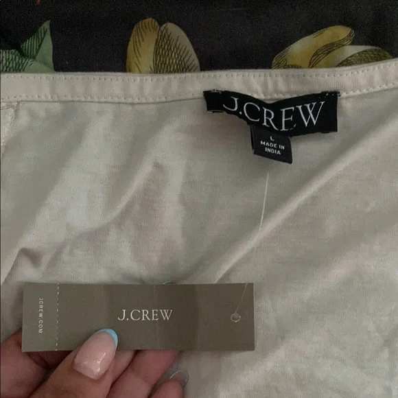 J. Crew Broken-in jersey puff-sleeve scoopneck top - Picture 3 of 6